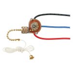 Light switch with pull chain